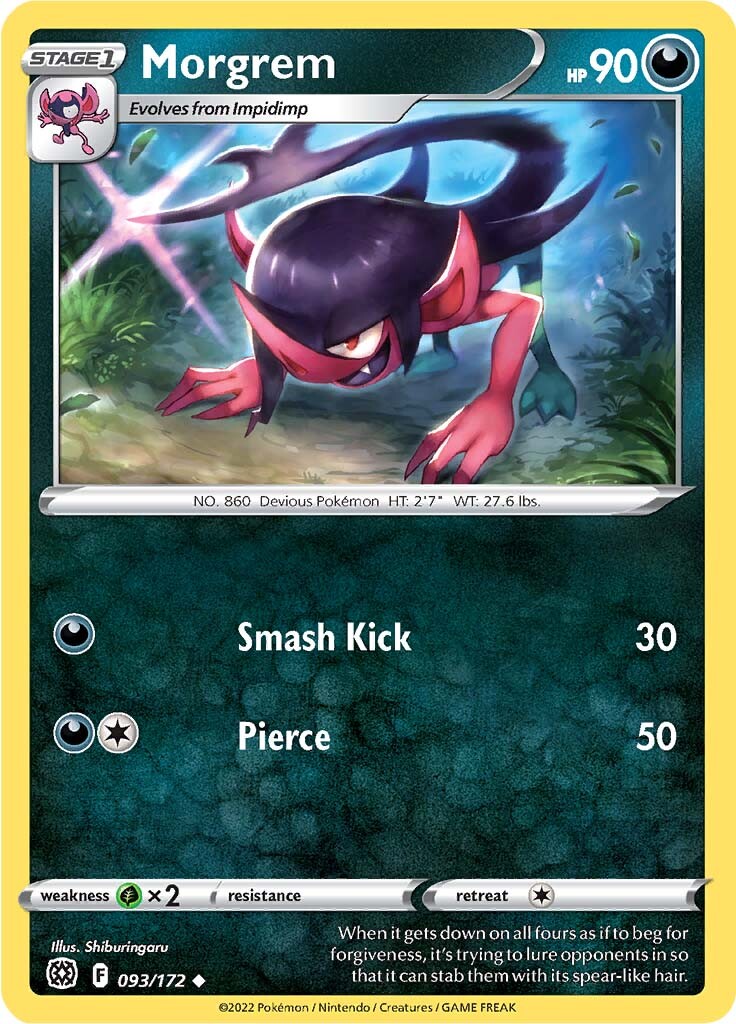 Morgrem (093/172) [Sword & Shield: Brilliant Stars] Pokémon