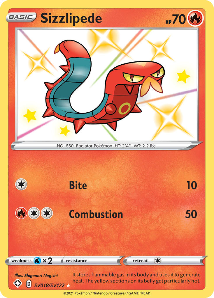 Sizzlipede (SV018/SV122) [Sword & Shield: Shining Fates] Pokémon