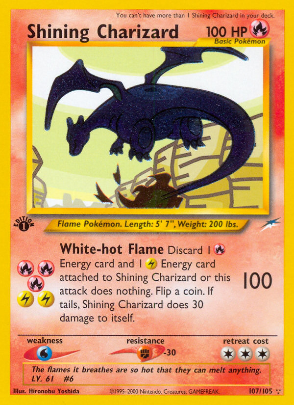 Shining Charizard (107/105) [Neo Destiny 1st Edition] Pokémon