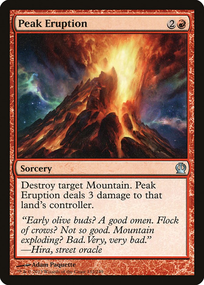 Peak Eruption [Theros] Magic: The Gathering