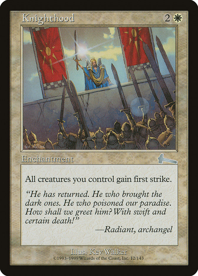 Knighthood [Urza's Legacy] Magic: The Gathering