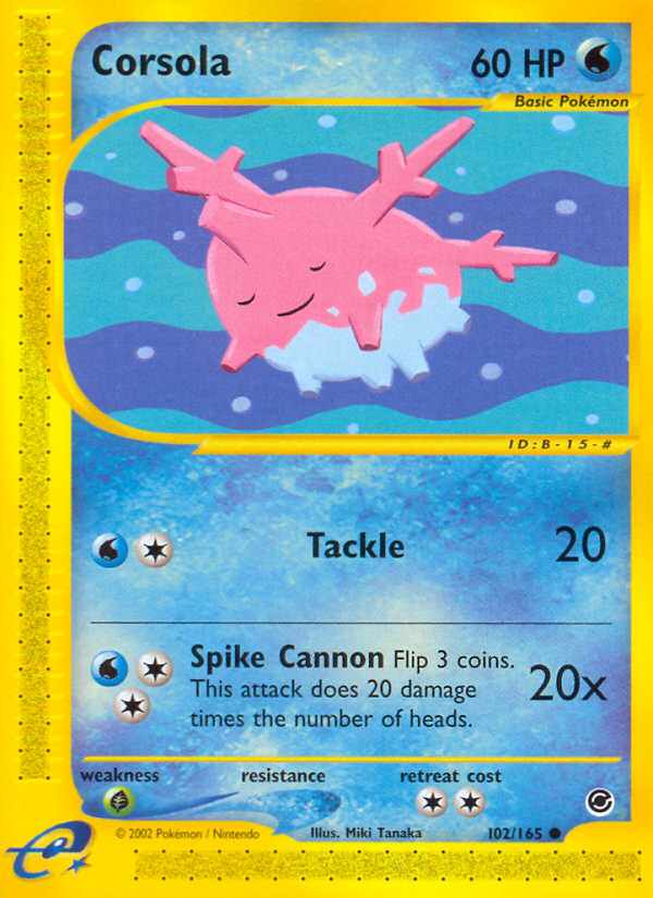 Corsola (102/165) [Expedition: Base Set] Pokémon