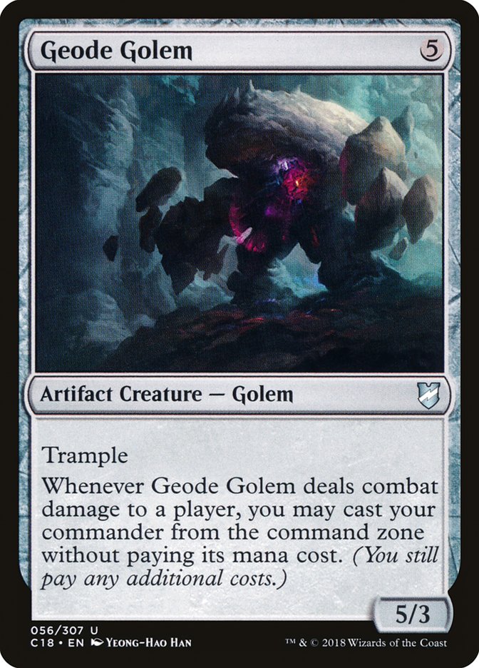 Geode Golem [Commander 2018] Magic: The Gathering