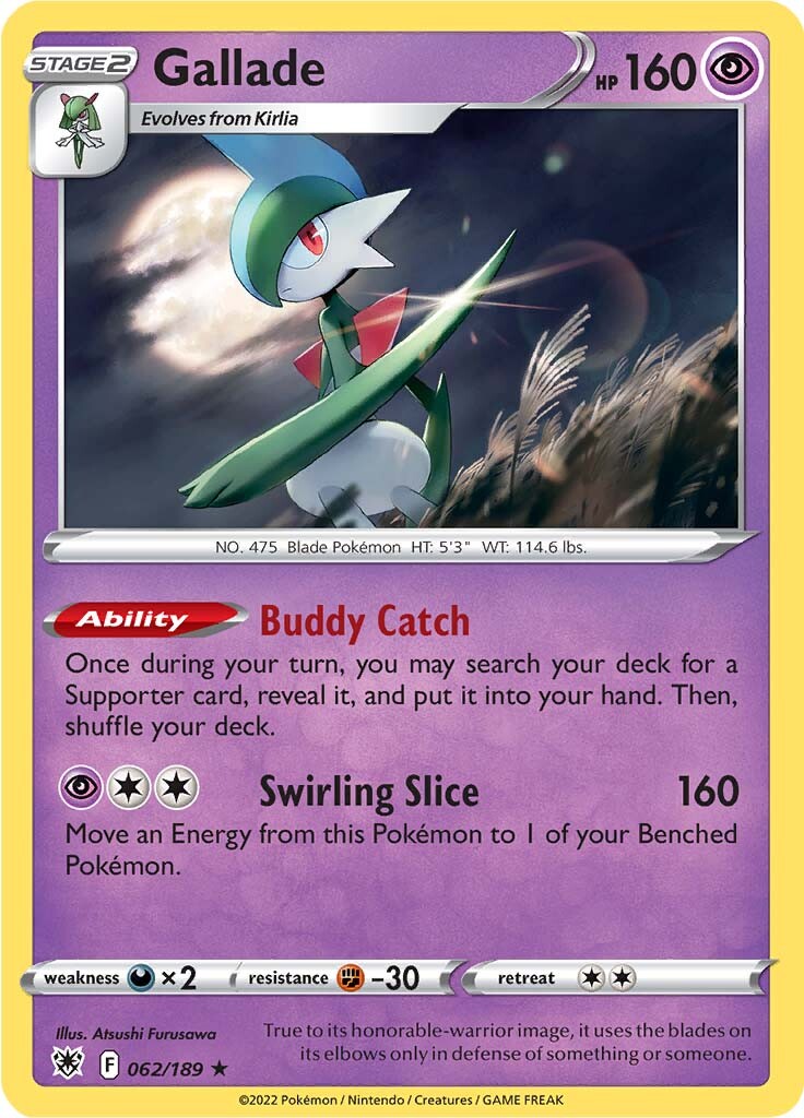 Gallade (062/189) [Sword & Shield: Astral Radiance] Pokémon