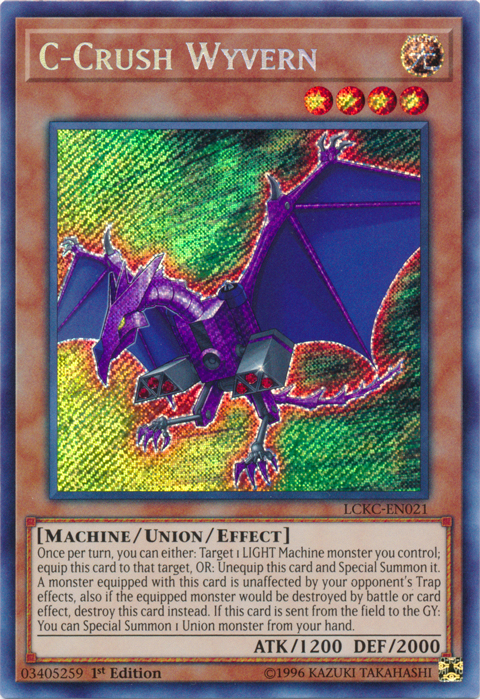 C-Crush Wyvern [LCKC-EN021] Secret Rare Yu-Gi-Oh!