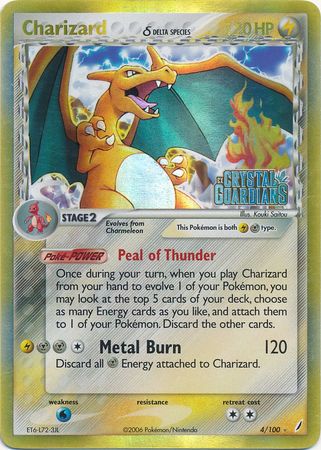 Charizard (4/100) (Delta Species) (Stamped) [EX: Crystal Guardians] Pokémon