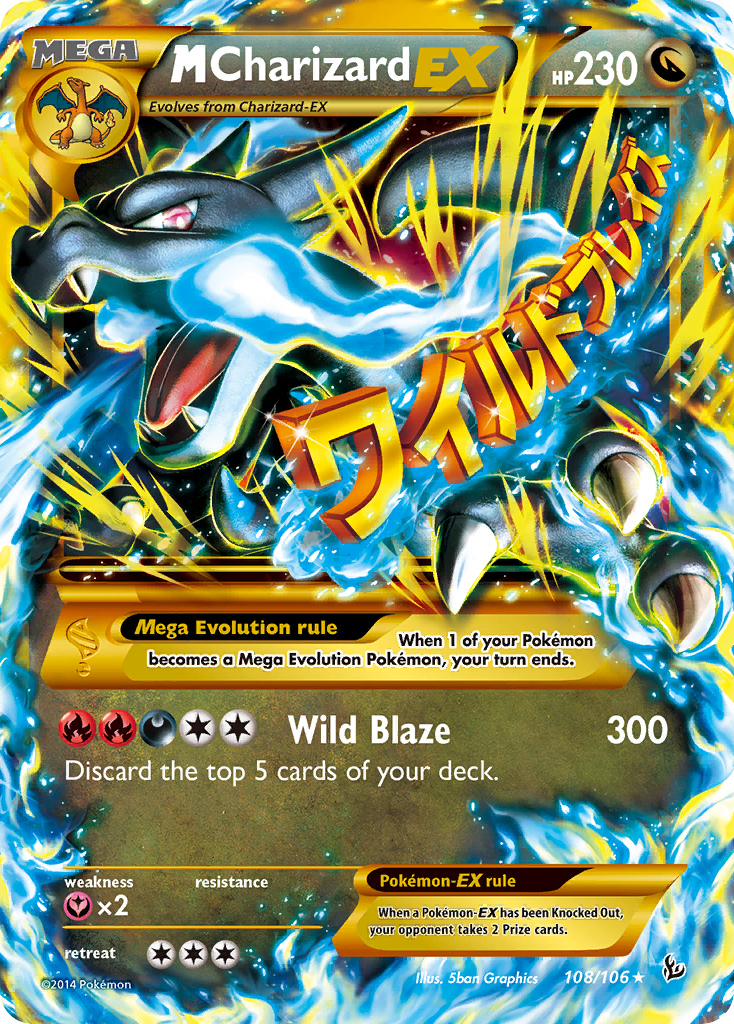M Charizard EX (108/106) [XY: Flashfire] Pokémon