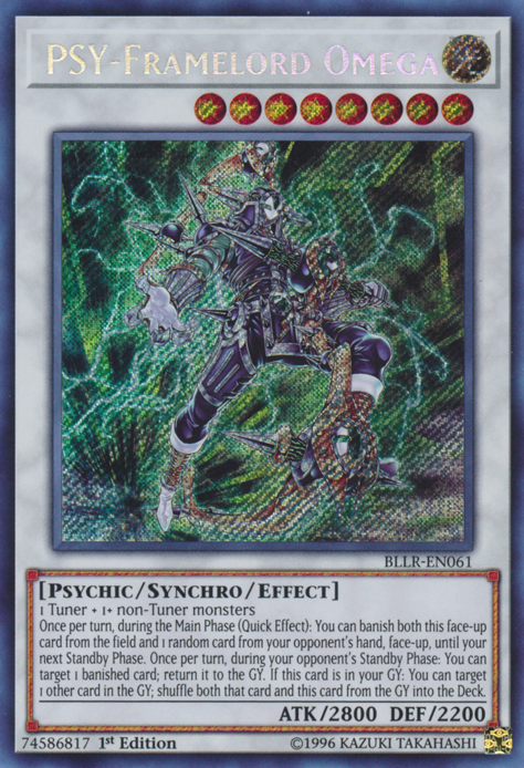 PSY-Framelord Omega [BLLR-EN061] Secret Rare Yu-Gi-Oh!