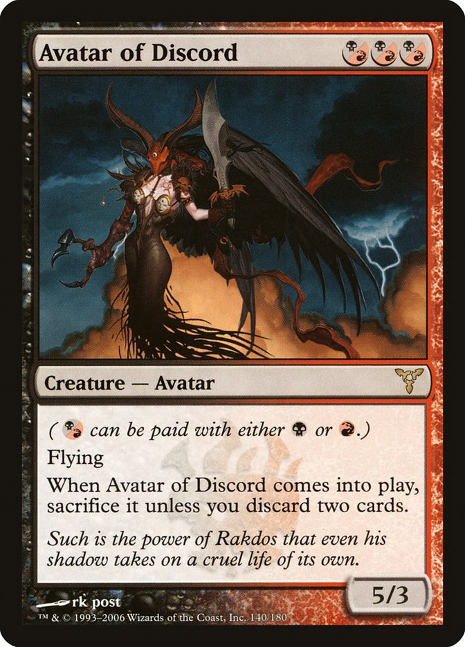 Avatar of Discord [Dissension] Magic: The Gathering