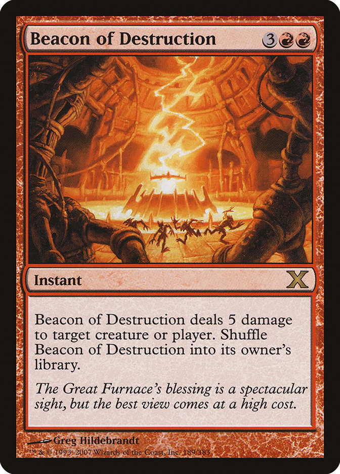 Beacon of Destruction [Tenth Edition] Magic: The Gathering
