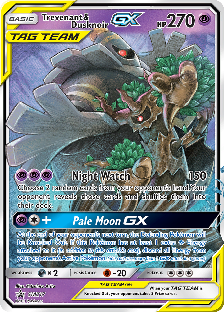 Trevenant & Dusknoir GX (SM217) [Sun & Moon: Black Star Promos] Pokémon