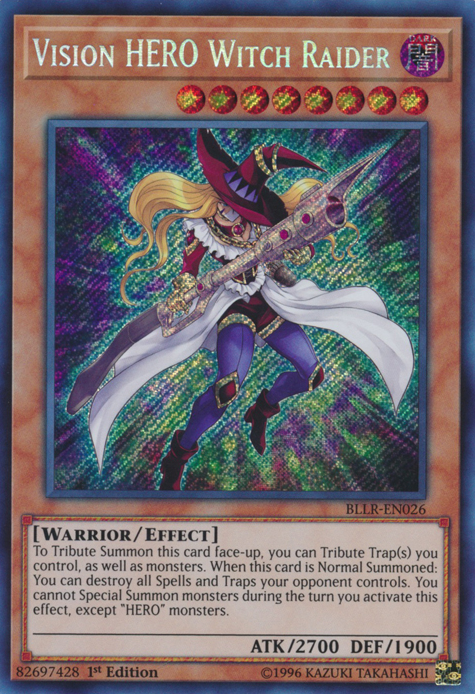 Vision Hero Witch Raider [BLLR-EN026] Secret Rare Yu-Gi-Oh!