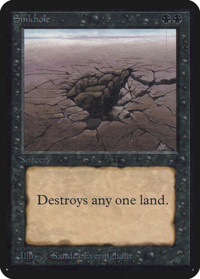 Sinkhole [Alpha Edition] Magic: The Gathering