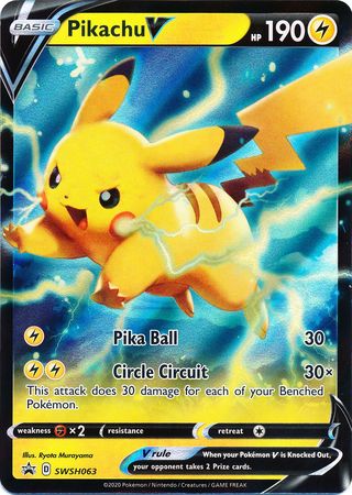 Pikachu V (SWSH063) [Sword & Shield: Black Star Promos] Pokémon