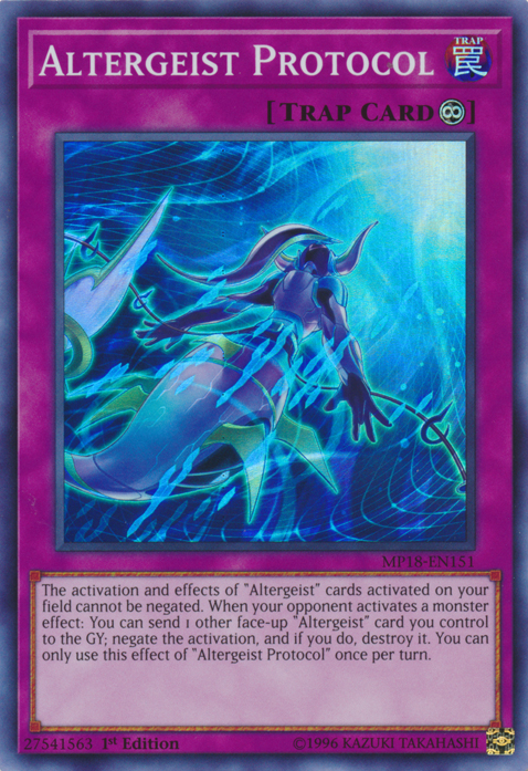 Altergeist Protocol [MP18-EN151] Super Rare Yu-Gi-Oh!