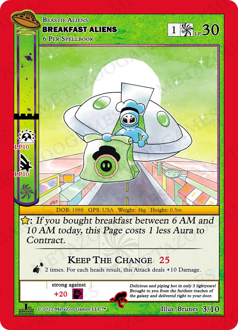 Breakfast Aliens [Cryptid Nation: UFO First Edition Release Event Deck] Metazoo