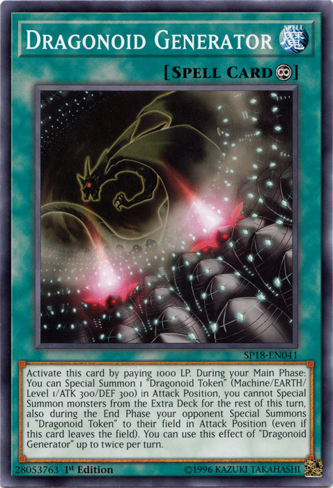 Dragonoid Generator [SP18-EN041] Common Yu-Gi-Oh!