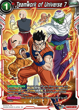 Teamwork of Universe 7 (BT14-027) [Cross Spirits] Dragon Ball Super