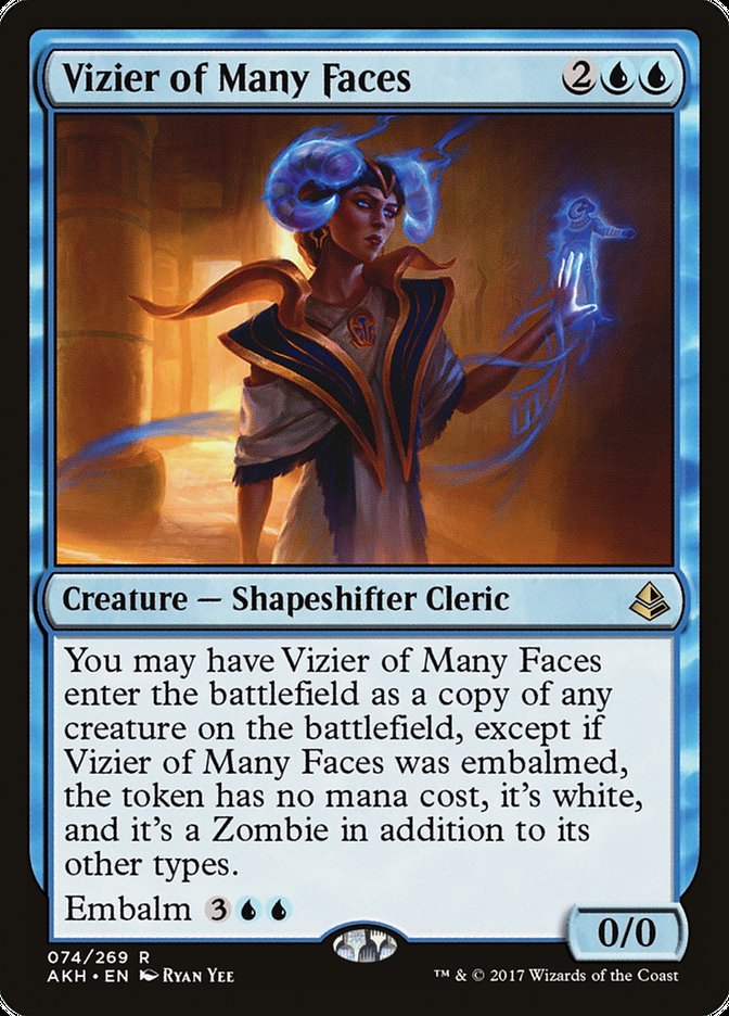 Vizier of Many Faces [Amonkhet] Magic: The Gathering