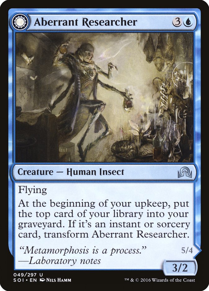 Aberrant Researcher // Perfected Form [Shadows over Innistrad] Magic: The Gathering