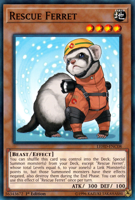 Rescue Ferret [LEHD-ENC08] Common Yu-Gi-Oh!