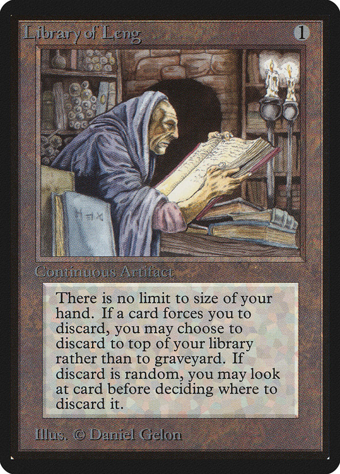 Library of Leng [Beta Edition] Magic: The Gathering