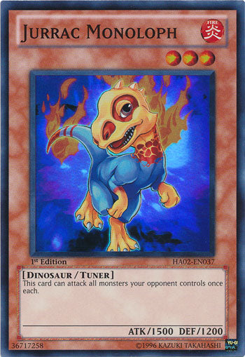 Jurrac Monoloph [HA02-EN037] Super Rare Yu-Gi-Oh!