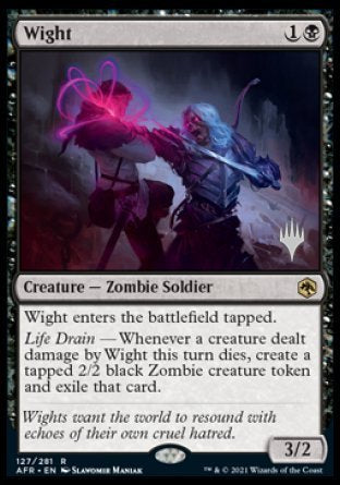 Wight (Promo Pack) [Dungeons & Dragons: Adventures in the Forgotten Realms Promos] Magic: The Gathering
