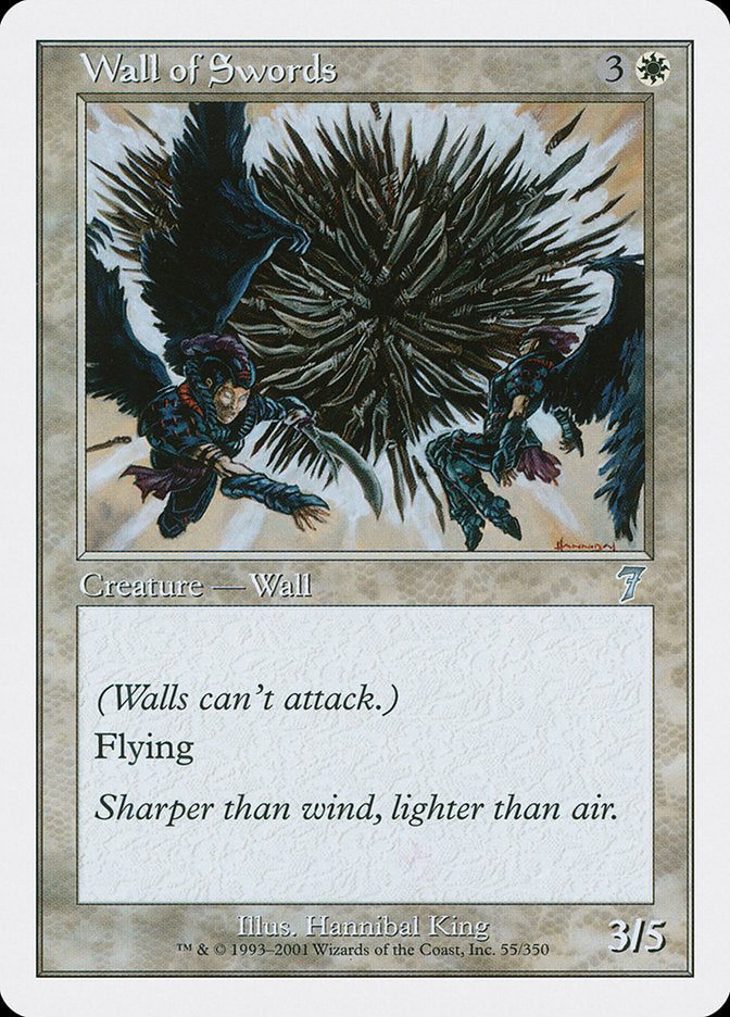 Wall of Swords [Seventh Edition] Magic: The Gathering