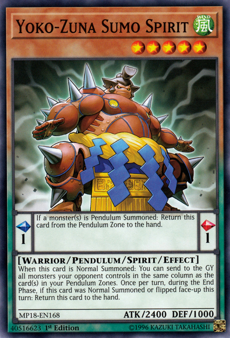 Yoko-Zuna Sumo Spirit [MP18-EN168] Common Yu-Gi-Oh!