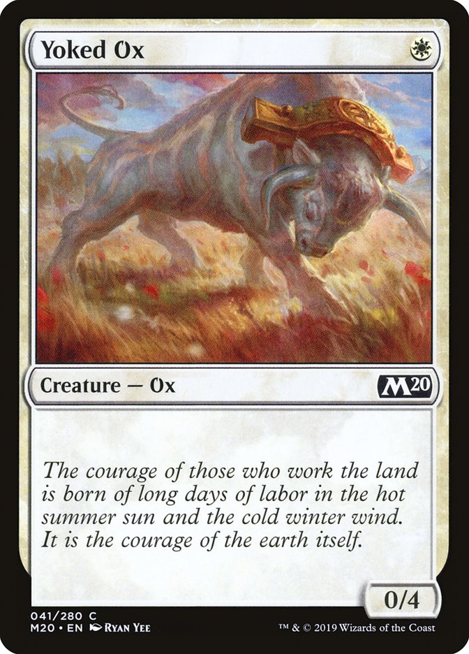 Yoked Ox [Core Set 2020] Magic: The Gathering