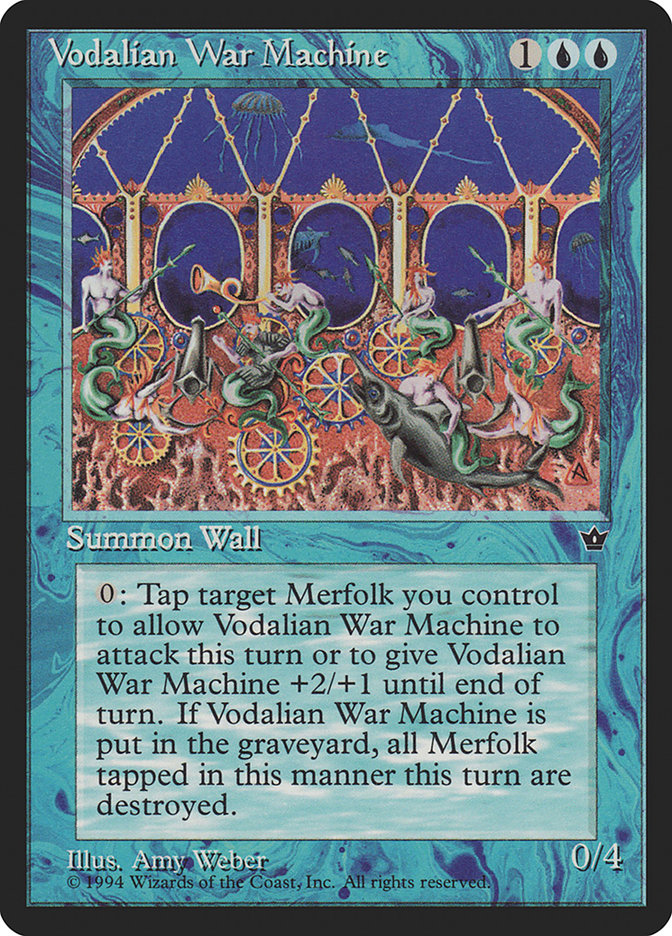 Vodalian War Machine [Fallen Empires] Magic: The Gathering