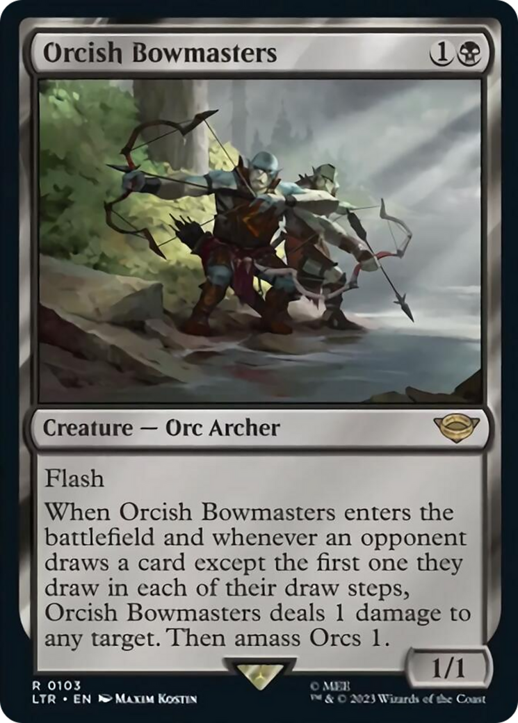 Orcish Bowmasters [The Lord of the Rings: Tales of Middle-Earth] Magic: The Gathering