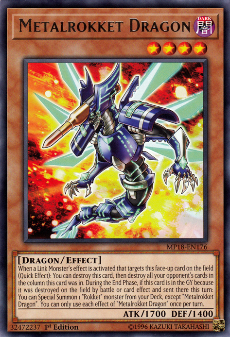 Metalrokket Dragon [MP18-EN176] Rare Yu-Gi-Oh!