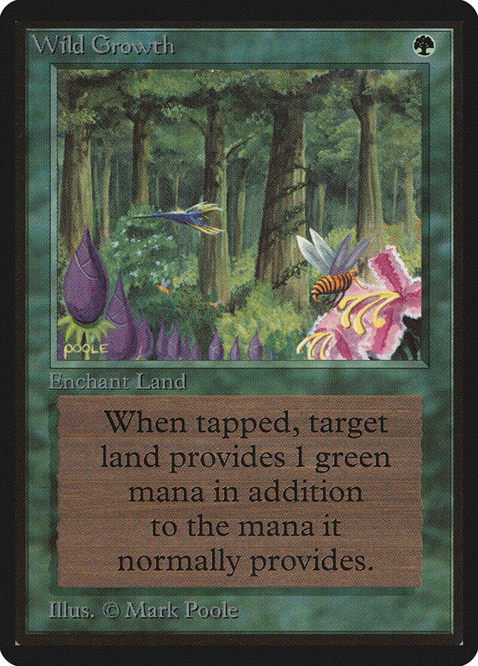 Wild Growth [Beta Edition] Magic: The Gathering