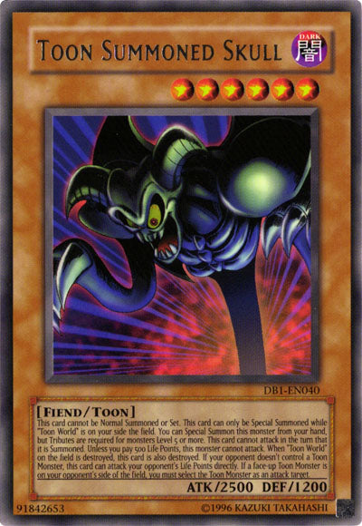 Toon Summoned Skull [DB1-EN040] Rare Yu-Gi-Oh!