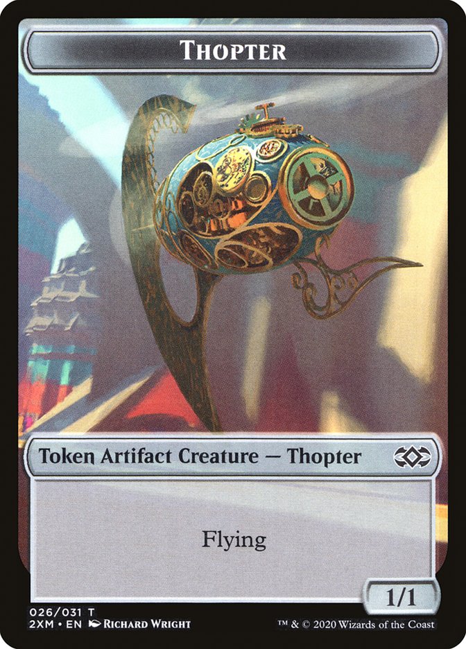 Thopter Token (026/031) [Double Masters Tokens] Magic: The Gathering