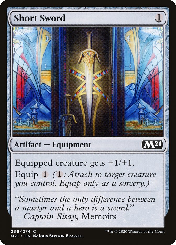 Short Sword [Core Set 2021] Magic: The Gathering