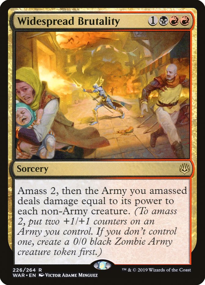 Widespread Brutality [War of the Spark] Magic: The Gathering