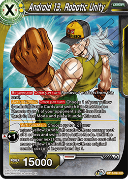 Android 13, Robotic Unity (Uncommon) (BT13-094) [Supreme Rivalry] Dragon Ball Super