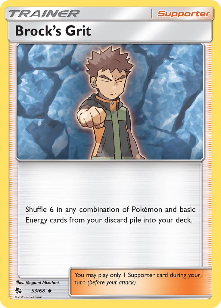 Brock's Grit (53/68) [Sun & Moon: Hidden Fates] Pokémon