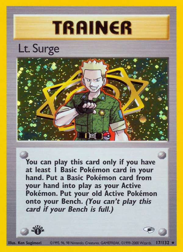 Lt. Surge (17/132) [Gym Heroes 1st Edition] Pokémon