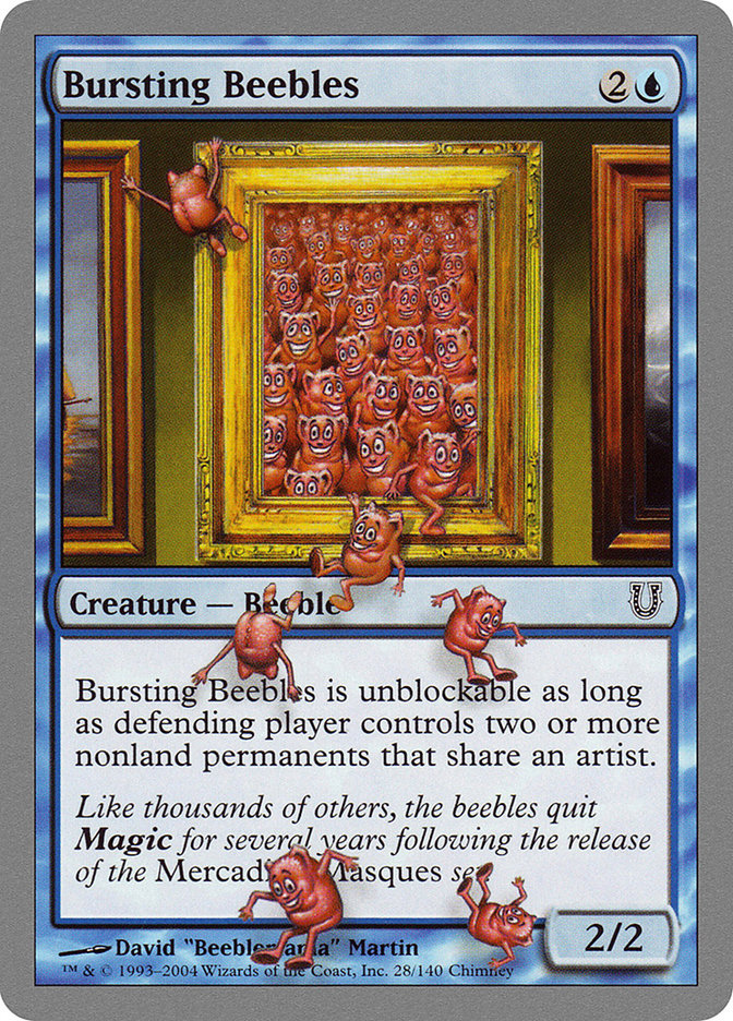 Bursting Beebles [Unhinged] Magic: The Gathering