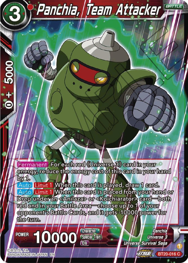 Panchia, Team Attacker (BT20-016) [Power Absorbed] Dragon Ball Super