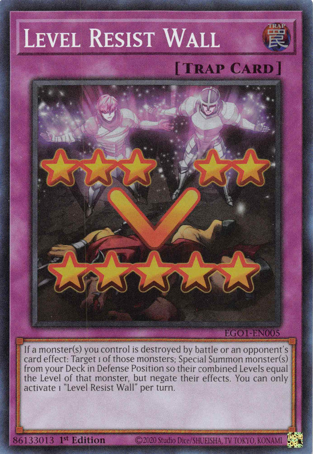 Level Resist Wall [EGO1-EN005] Super Rare Yu-Gi-Oh!