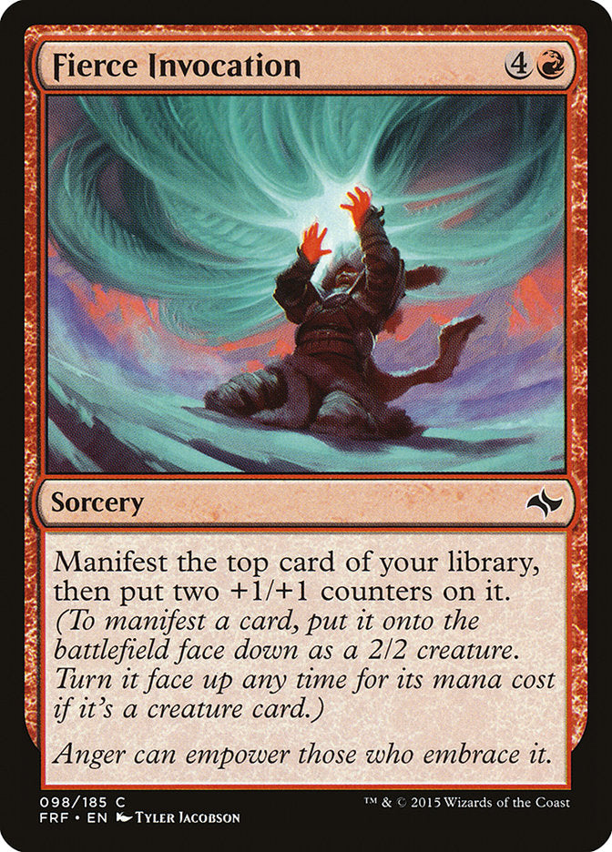 Fierce Invocation [Fate Reforged] Magic: The Gathering