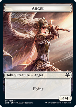 Zombie // Angel Double-Sided Token [Game Night: Free-for-All Tokens] Magic: The Gathering