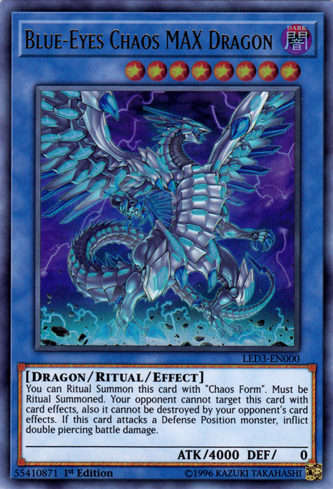 Blue-Eyes Chaos MAX Dragon [LED3-EN000] Ultra Rare Yu-Gi-Oh!