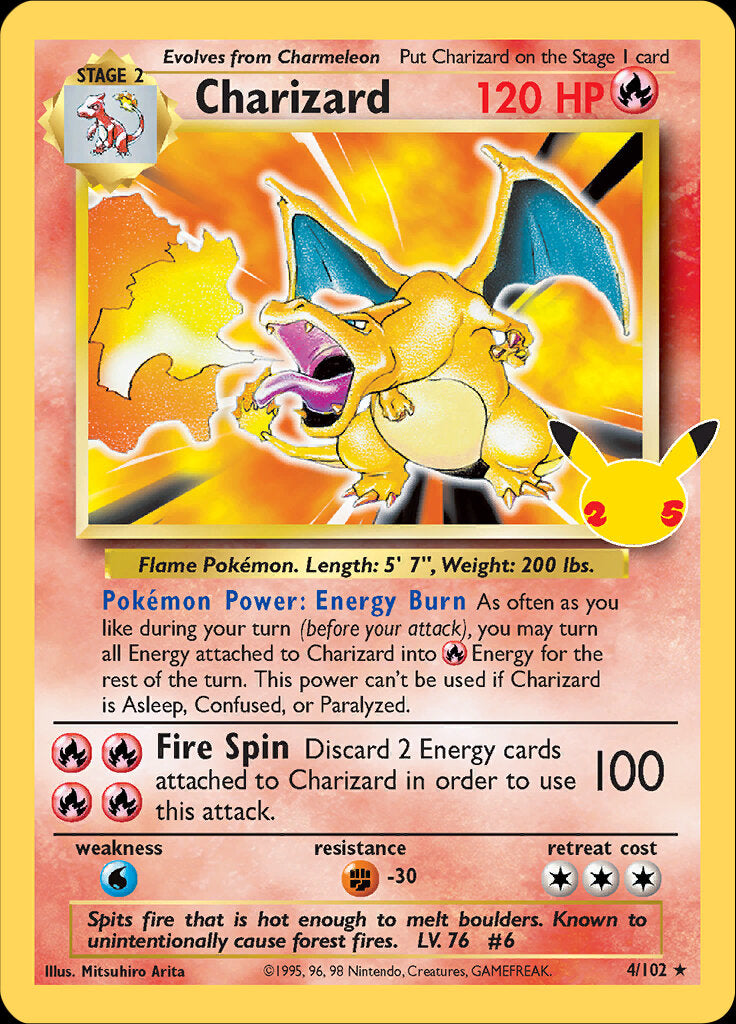 Charizard (4/102) [Celebrations: 25th Anniversary - Classic Collection] Pokémon