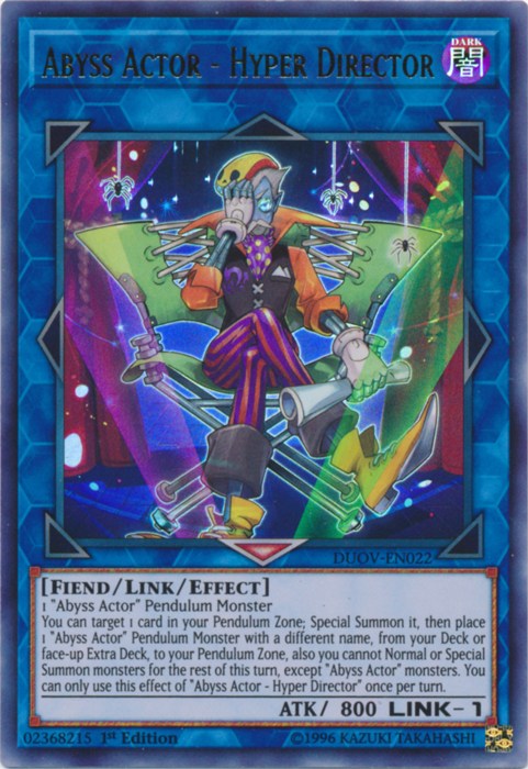 Abyss Actor - Hyper Director [DUOV-EN022] Ultra Rare Yu-Gi-Oh!